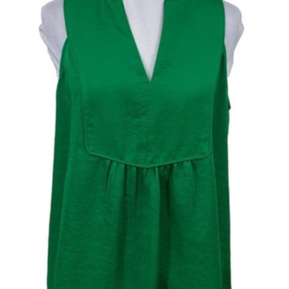 Maeve from Anthropologie Green Weekend Getaway Blouse Sleeveless Top | Size 6 - Picture 6 of 6